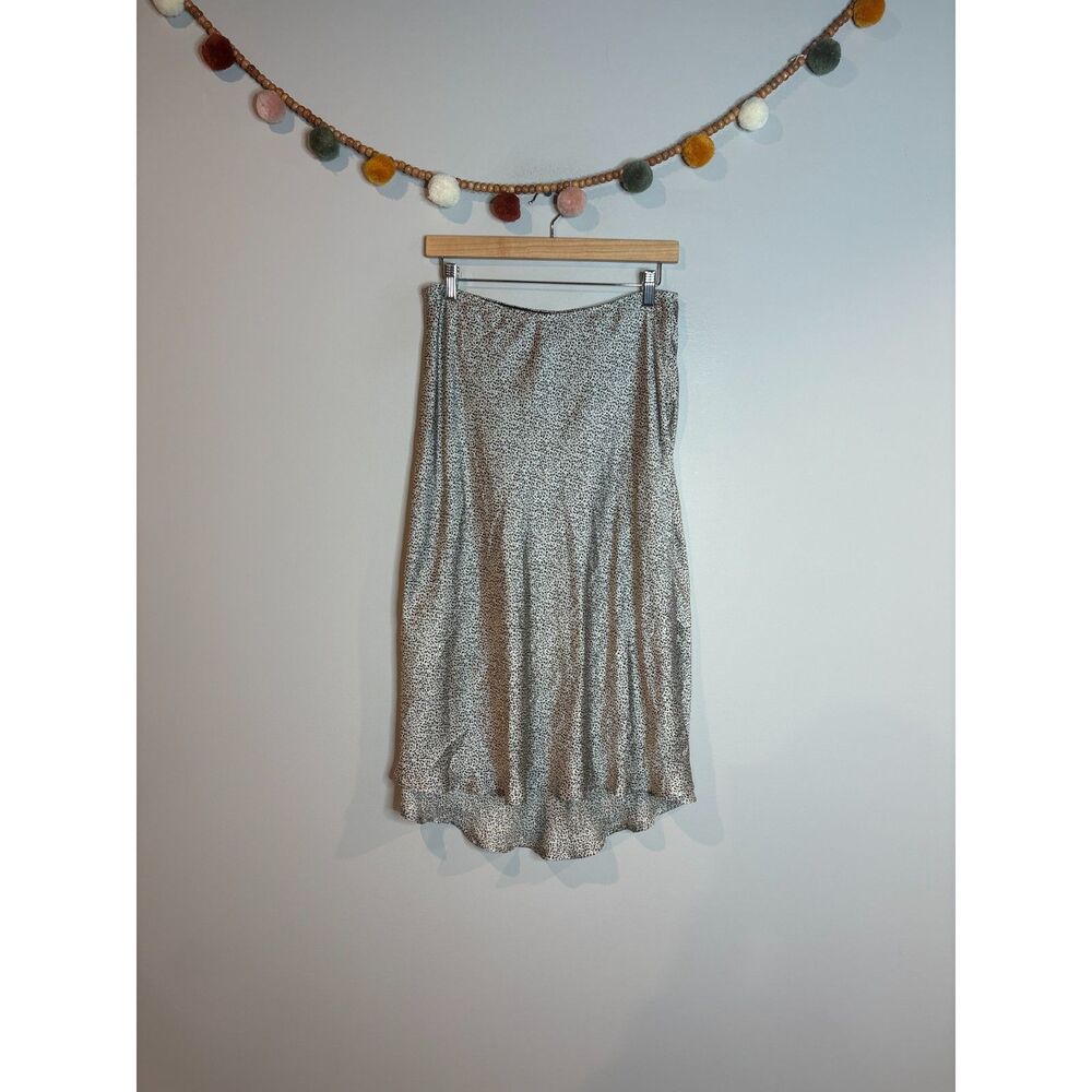 Sienna Sky animal print satin skirt